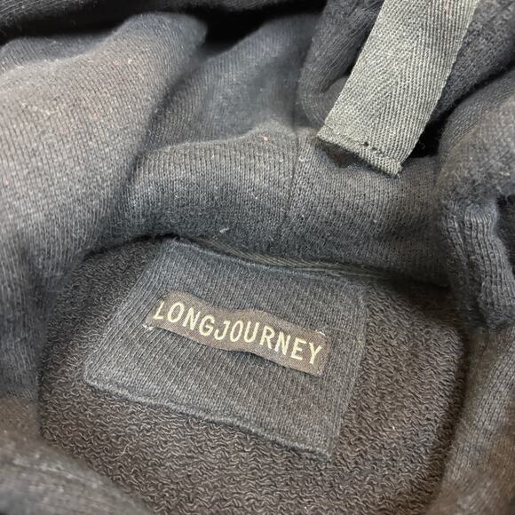 LongJourney Deconstructed Hoodie Men's Large Grunge Punk Emo Goth Streetwear - Picture 4 of 10